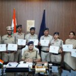 नॉर्थ जोन में उत्कृष्ट कार्य करने वाले पुलिस अधिकारी-कर्मचारी “कॉप ऑफ द मंथ” से सम्मानित