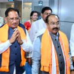 पश्चिम बंगाल में भाजपा की ऐतिहासिक विजय के बाद मुख्यमंत्री विष्णुदेव साय का रायपुर आगमन पर भव्य स्वागत