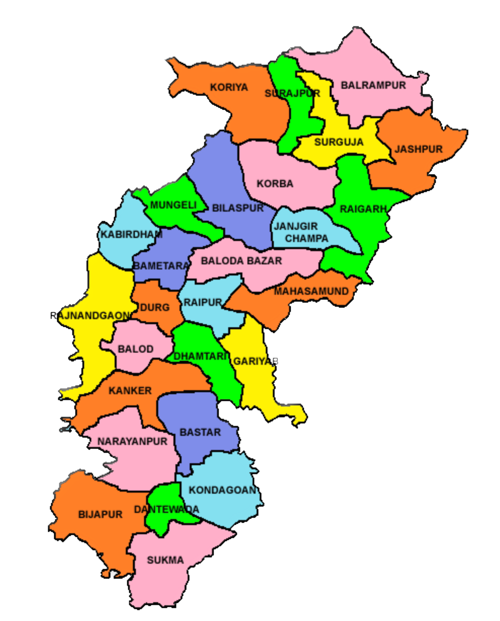Chhattisgarh-Map