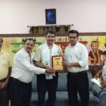 रायपुर प्रेस क्लब में स्वदेश ज्योति के मैनेजिंग एडिटर अक्षत शर्मा का आत्मीय स्वागत