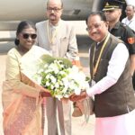 राष्ट्रपति श्रीमती द्रौपदी मुर्मु का छत्तीसगढ़ की पावन धरा पर आत्मीय स्वागत