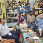 राज्य नीति आयोग के उपाध्यक्ष गणेश शंकर मिश्रा ने माता रुक्मिणी आश्रम पहुंचकर पद्मश्री धर्मपाल सैनी से की आत्मीय मुलाकात